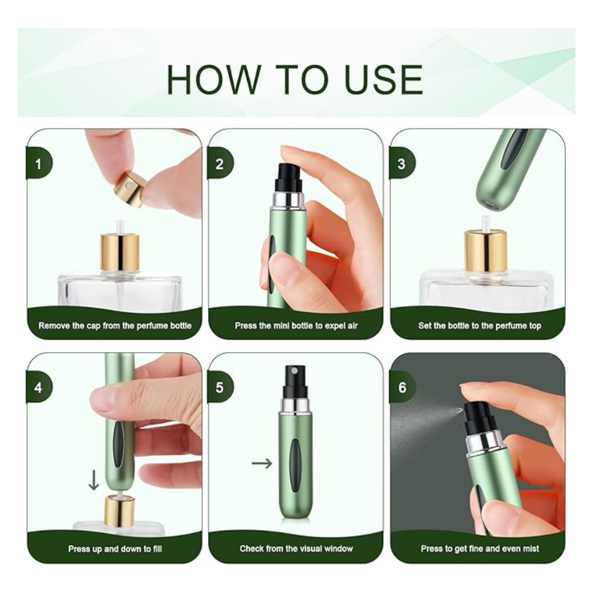 Refillable Perfume Atomizer Spray Bottle