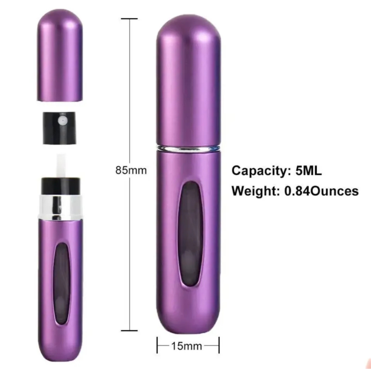 Refillable Perfume Atomizer Spray Bottle