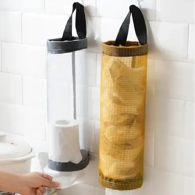 Hanging Trash & Grocery Bag Holder