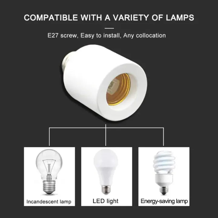 Smart AC220V Wireless remote Control Lamp Holder